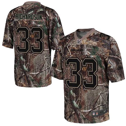 Jerseys Factory Cheap Nike Browns #33 Trent Richardson Camo Men'