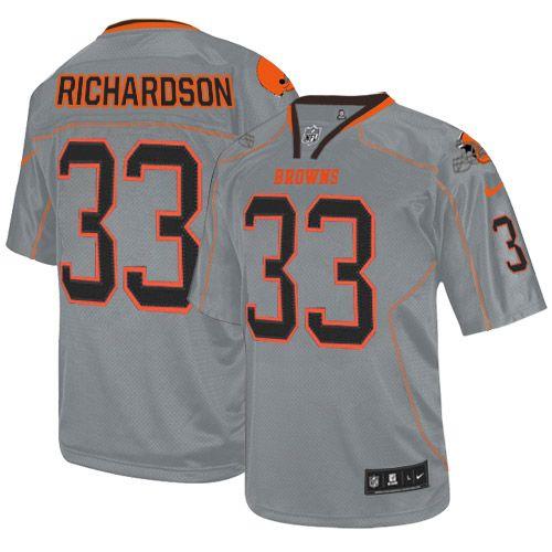 Jerseys Factory Cheap Nike Browns #33 Trent Richardson Lights Ou