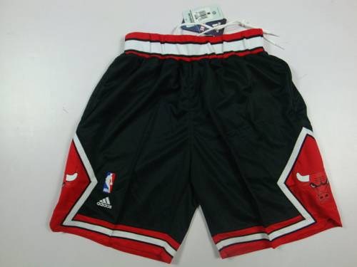 Jerseys Factory Cheap Chicago Bulls Black NBA Shorts