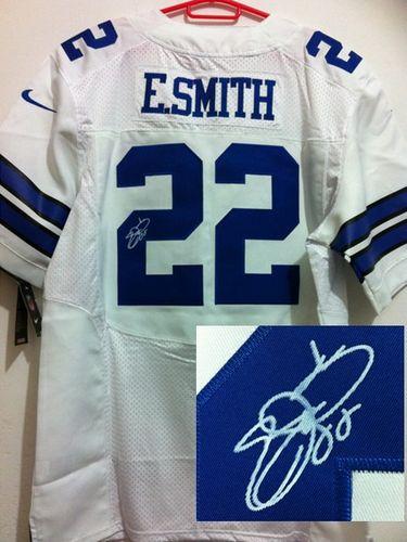 Jerseys Factory Cheap Nike Cowboys #22 Emmitt Smith White Men's