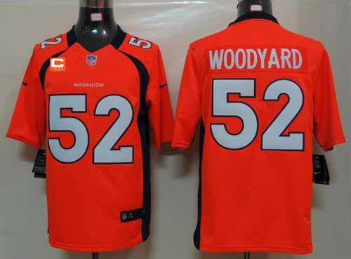 Jerseys Factory Cheap Nike Broncos #52 Wesley Woodyard Orange Te