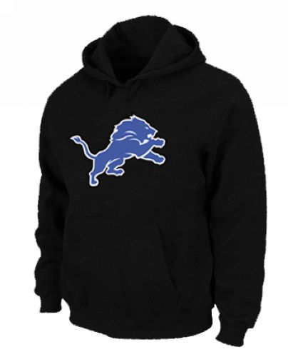 Jerseys Factory Cheap Detroit Lions Logo Pullover Hoodie Black