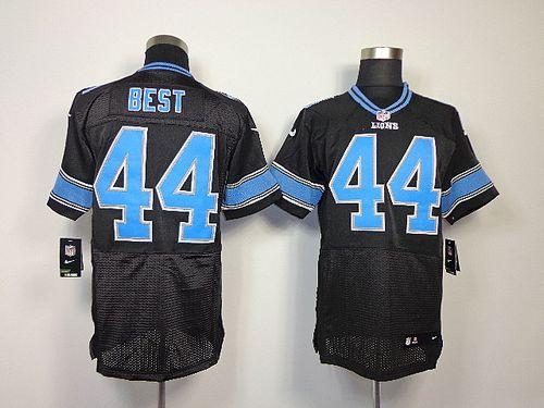 Jerseys Factory Cheap Nike Lions #44 Jahvid Best Black Alternate
