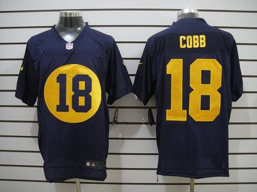 Jerseys Factory Cheap Nike Packers #18 Randall Cobb Navy Blue Al
