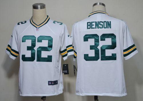 Jerseys Factory Cheap Nike Packers #32 Cedric Benson White Men's