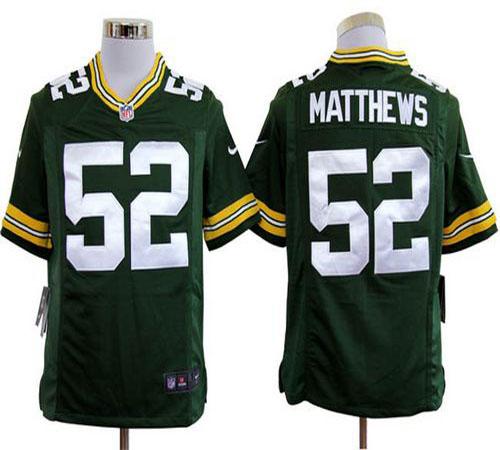 Jerseys Factory Cheap Nike Packers #52 Clay Matthews Green Team