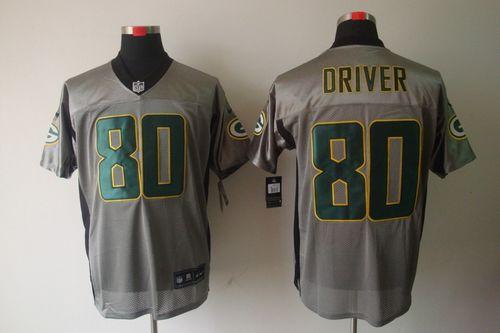 Jerseys Factory Cheap Nike Packers #80 Donald Driver Grey Shadow