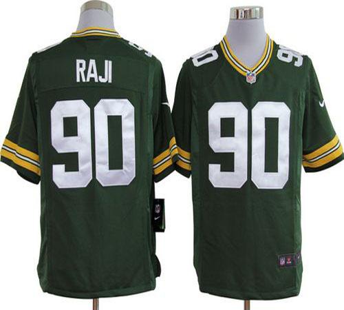 Jerseys Factory Cheap Nike Packers #90 B.J. Raji Green Team Colo