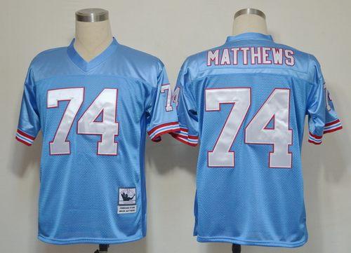 Jerseys Factory Cheap Mitchell And Ness Oilers #74 Bruce Matthew