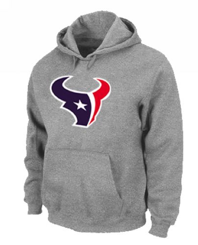 Jerseys Factory Cheap Houston Texans Logo Pullover Hoodie Grey