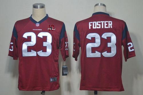 Jerseys Factory Cheap Nike Texans #23 Arian Foster Red Alternate