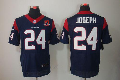 Jerseys Factory Cheap Nike Texans #24 Johnathan Joseph Navy Blue