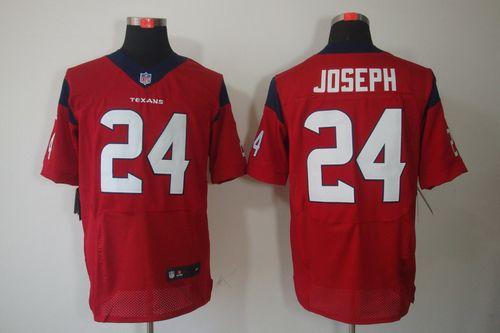 Jerseys Factory Cheap Nike Texans #24 Johnathan Joseph Red Alter