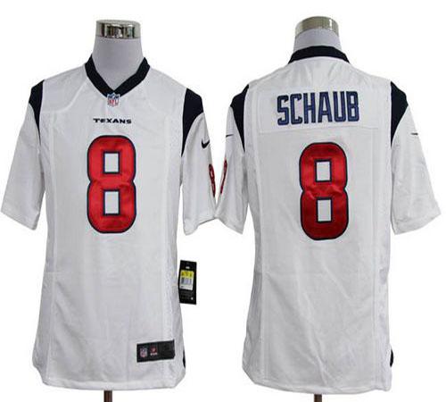 Jerseys Factory Cheap Nike Texans #8 Matt Schaub White Men's Emb