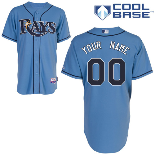 Jerseys Factory Cheap Rays Customized Authentic Light Blue Cool