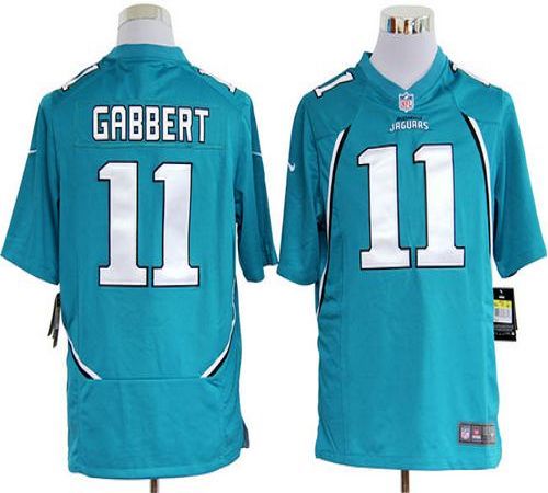Jerseys Factory Cheap Nike Jaguars #11 Blaine Gabbert Teal Green