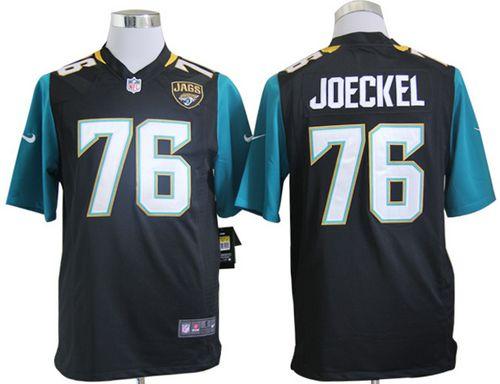 Jerseys Factory Cheap Nike Jaguars #76 Luke Joeckel Black Altern