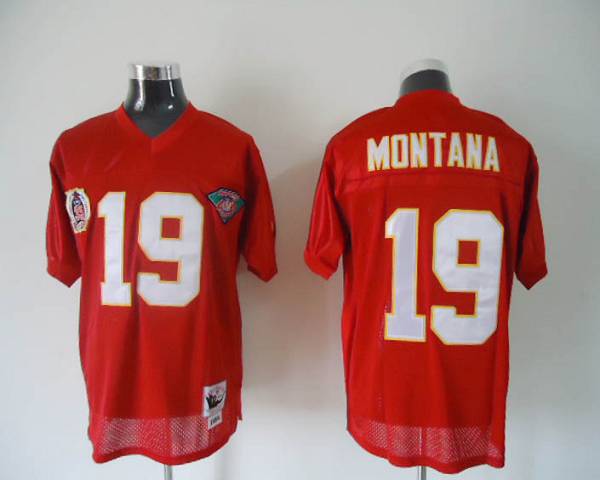 Jerseys Factory Cheap Mitchell & Ness Chiefs #19 Joe Montana Red