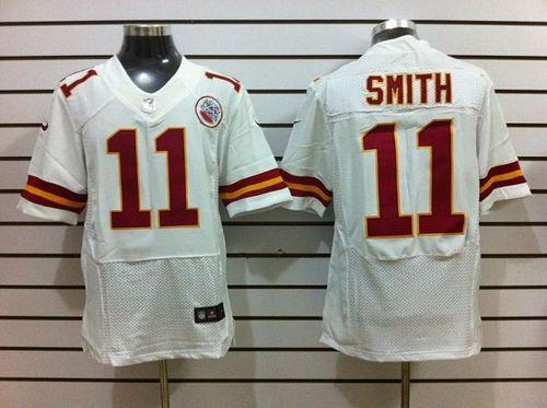 Jerseys Factory Cheap Nike Chiefs #11 Alex Smith White Men's Emb