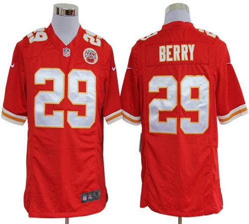 Jerseys Factory Cheap Nike Chiefs #29 Eric Berry Red Team Color
