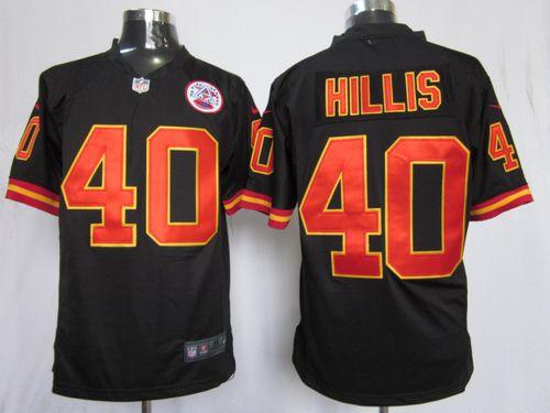 Jerseys Factory Cheap Nike Chiefs #40 Peyton Hillis Black Altern