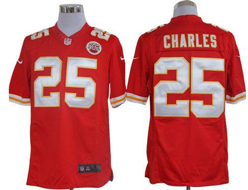 Jerseys Factory Cheap Nike Chiefs #25 Jamaal Charles Red Team Co