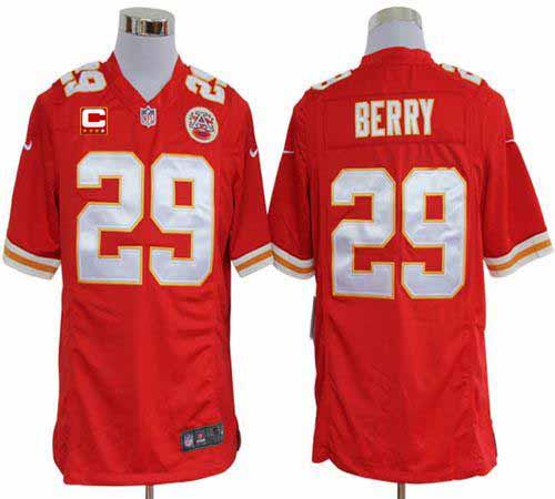 Jerseys Factory Cheap Nike Chiefs #29 Eric Berry Red Team Color