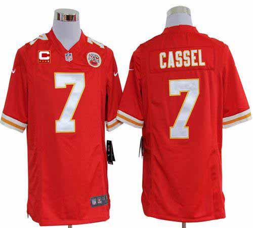 Jerseys Factory Cheap Nike Chiefs #7 Matt Cassel Red Team Color