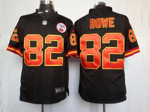 Jerseys Factory Cheap Nike Chiefs #82 Dwayne Bowe Black Alternat