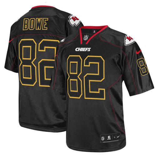Jerseys Factory Cheap Nike Chiefs #82 Dwayne Bowe Lights Out Bla