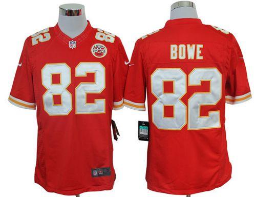 Jerseys Factory Cheap Nike Chiefs #82 Dwayne Bowe Red Team Color