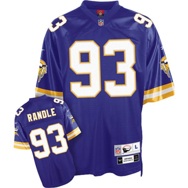 Jerseys Factory Cheap Mitchell&Ness Vikings #93 John Randle Purp
