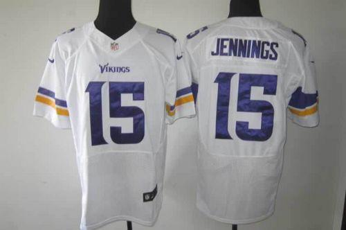 Jerseys Factory Cheap Nike Vikings #15 Greg Jennings White Men's