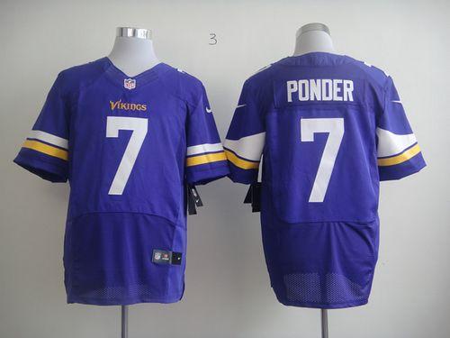 Jerseys Factory Cheap Nike Vikings #7 Christian Ponder Purple Te