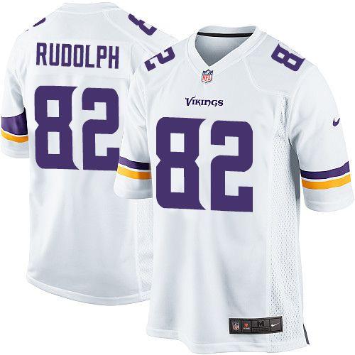 Jerseys Factory Cheap Nike Vikings #82 Kyle Rudolph White Men's