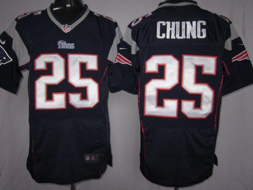 Jerseys Factory Cheap Nike Patriots #25 Patrick Chung Navy Blue