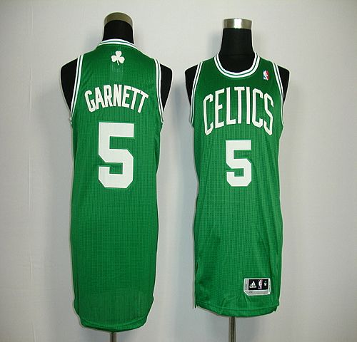 Jerseys Factory Cheap Revolution 30 Celtics #5 Kevin Garnett Gre