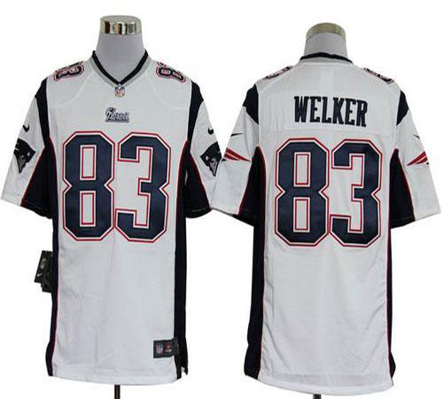 Jerseys Factory Cheap Nike Patriots #83 Wes Welker White Men's E