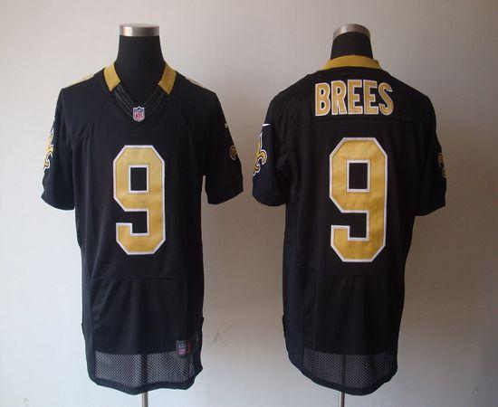 Jerseys Factory Cheap Nike Saints #9 Drew Brees Black Team Color