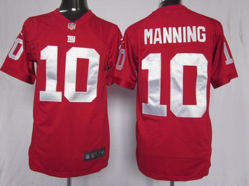 Jerseys Factory Cheap Nike Giants #10 Eli Manning Red Alternate