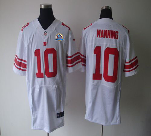 Jerseys Factory Cheap Nike Giants #10 Eli Manning White With Hal