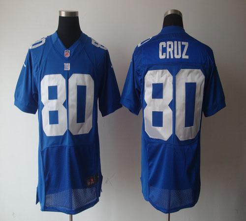 Jerseys Factory Cheap Nike Giants #80 Victor Cruz Royal Blue Tea