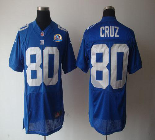 Jerseys Factory Cheap Nike Giants #80 Victor Cruz Royal Blue Tea