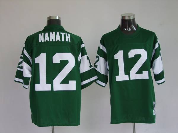 Jerseys Factory Cheap Mitchell and Ness Jets Joe Namath #12 Embr