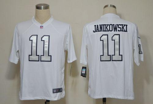 Jerseys Factory Cheap Nike Raiders #11 Sebastian Janikowski Whit