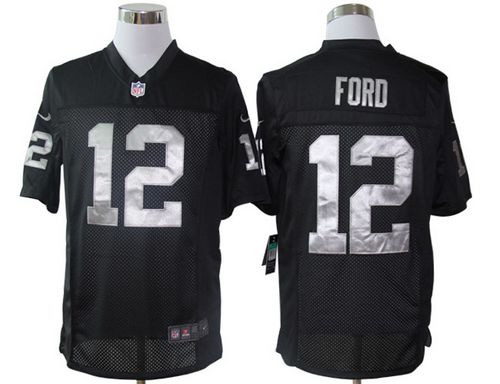 Jerseys Factory Cheap Nike Raiders #12 Jacoby Ford Black Team Co