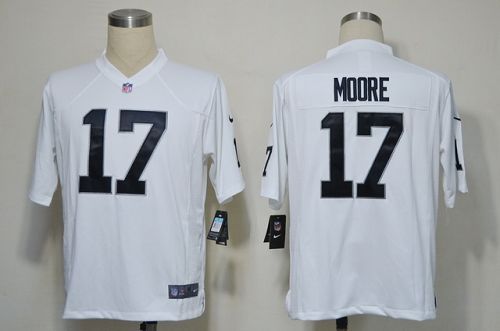 Jerseys Factory Cheap Nike Raiders #17 Denarius Moore White Men'