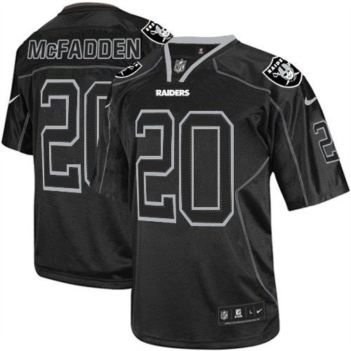 Jerseys Factory Cheap Nike Raiders #20 Darren McFadden Lights Ou