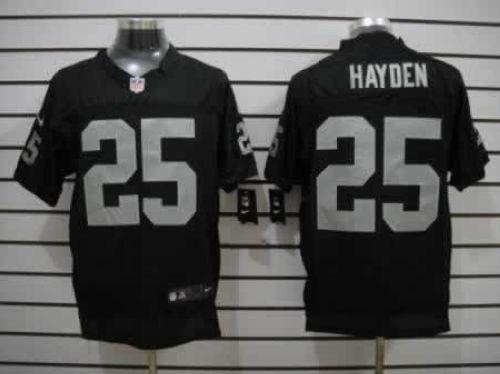 Jerseys Factory Cheap Nike Raiders #25 D.J. Hayden Black Team Co