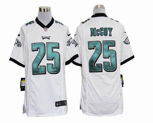 Jerseys Factory Cheap Nike Eagles #25 LeSean McCoy White Men's E